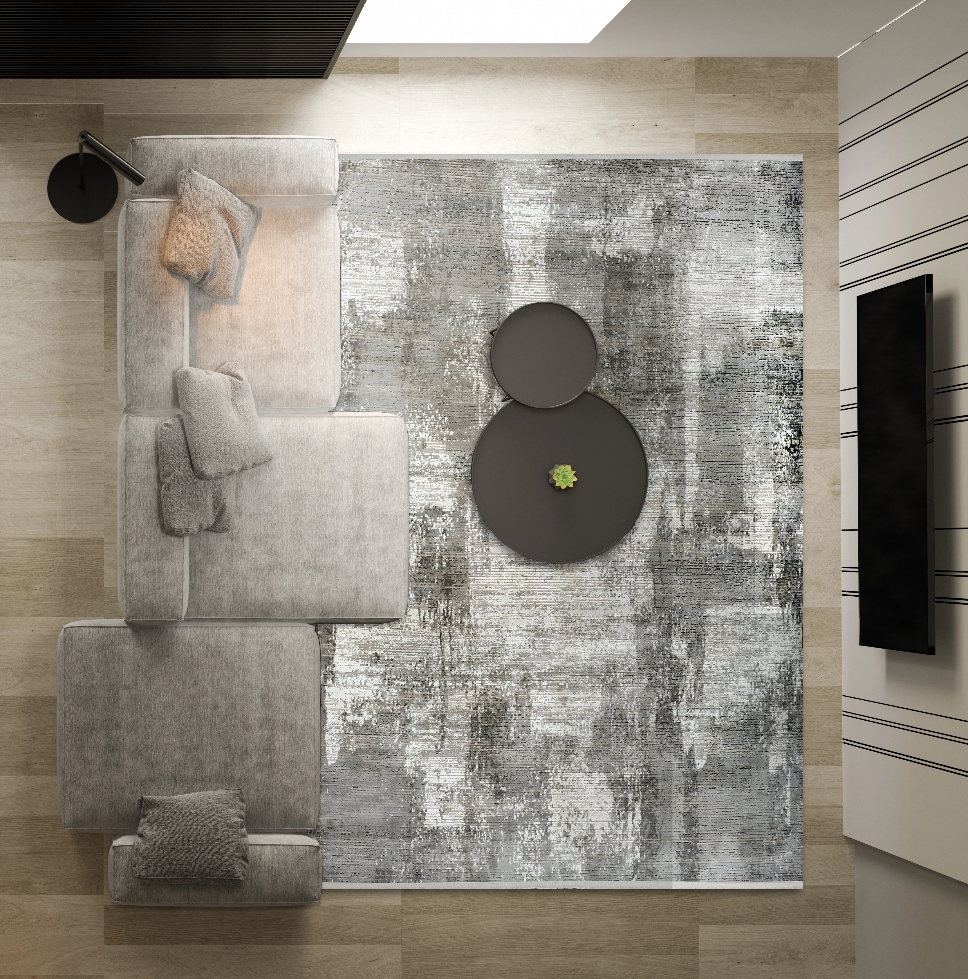 Dolce Vita Halı Monaco 8702 Multi Modern Salon Halısı