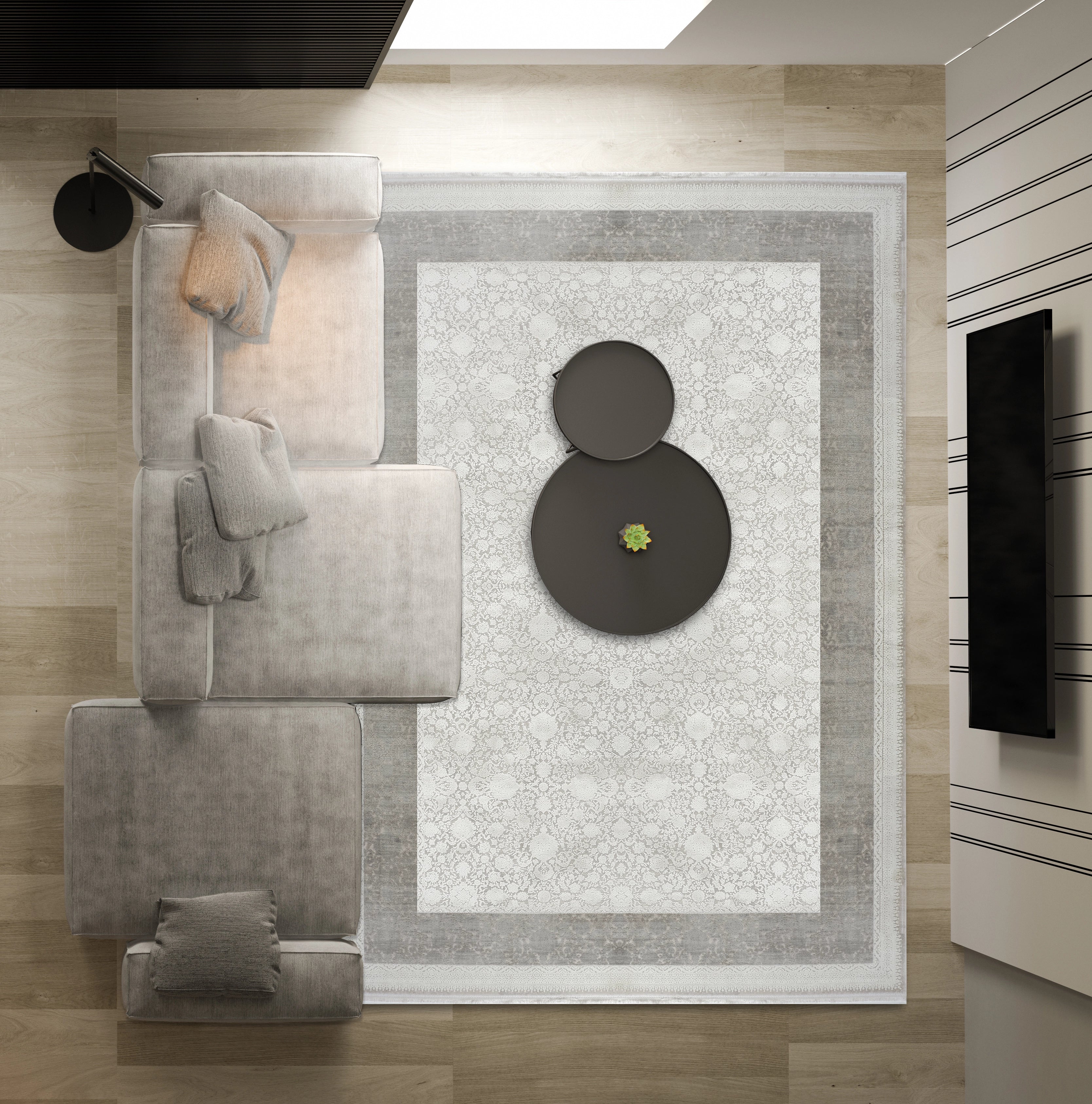 Dolce Vita Halı Monaco 8704 Fiore Modern Salon Halısı