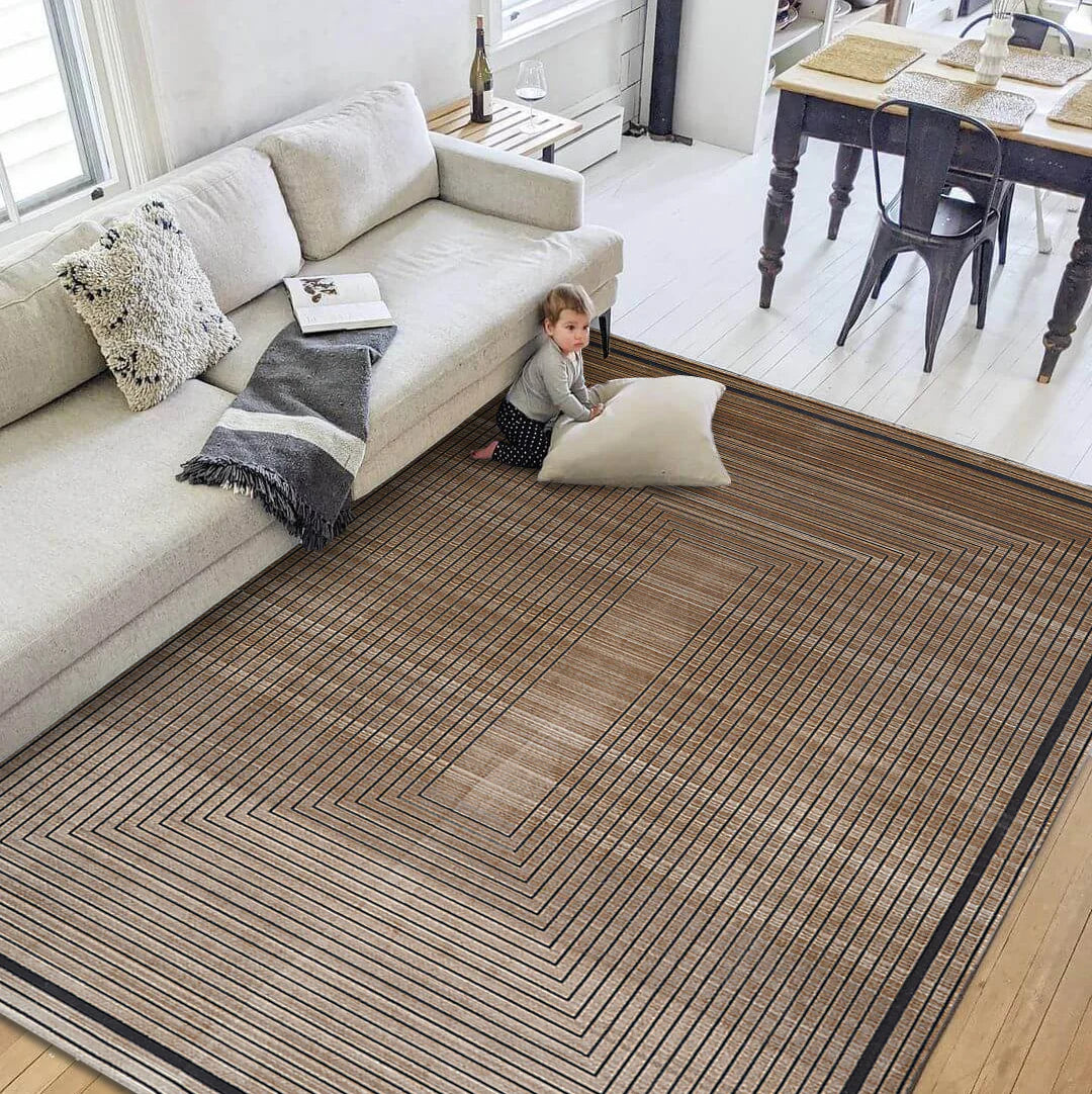 Dolce Vita Halı Donna 8254 Antique Gold Modern Salon Halısı