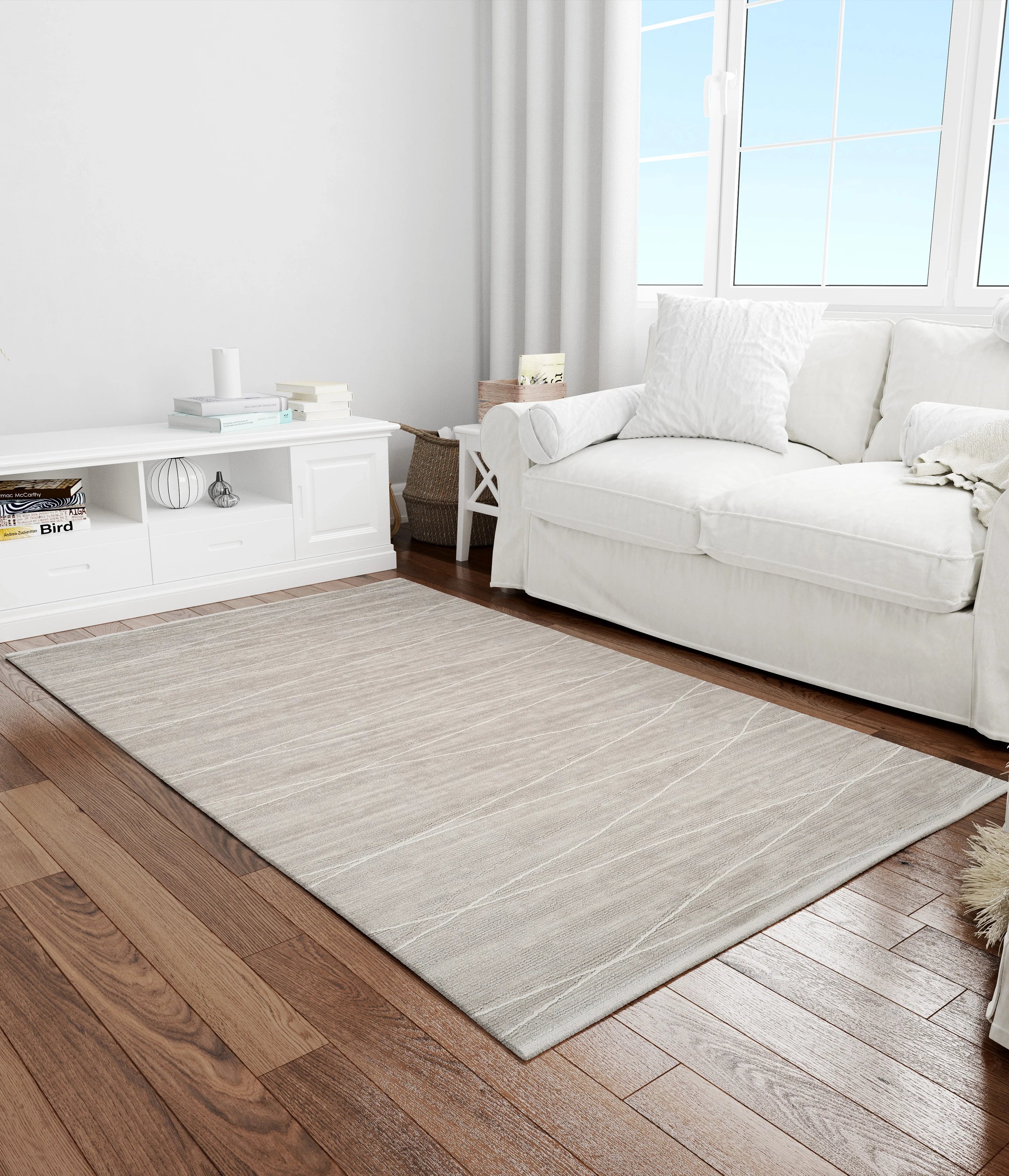 Dolce Vita Halı Monza 4207 Silver Stone İskandinav Halı