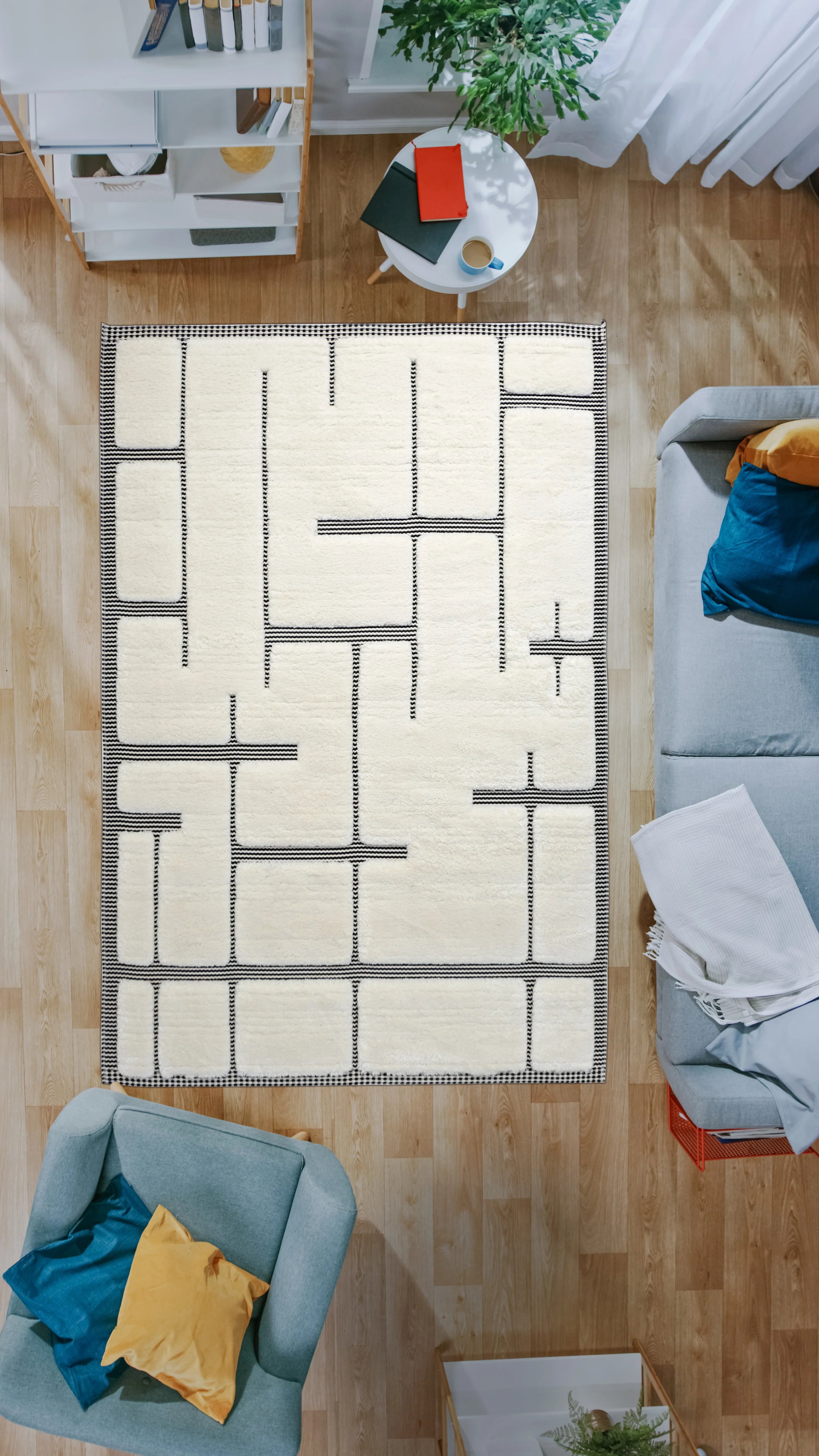 Dolce Vita Halı Morocco 7107 Vit İskandinav Halı