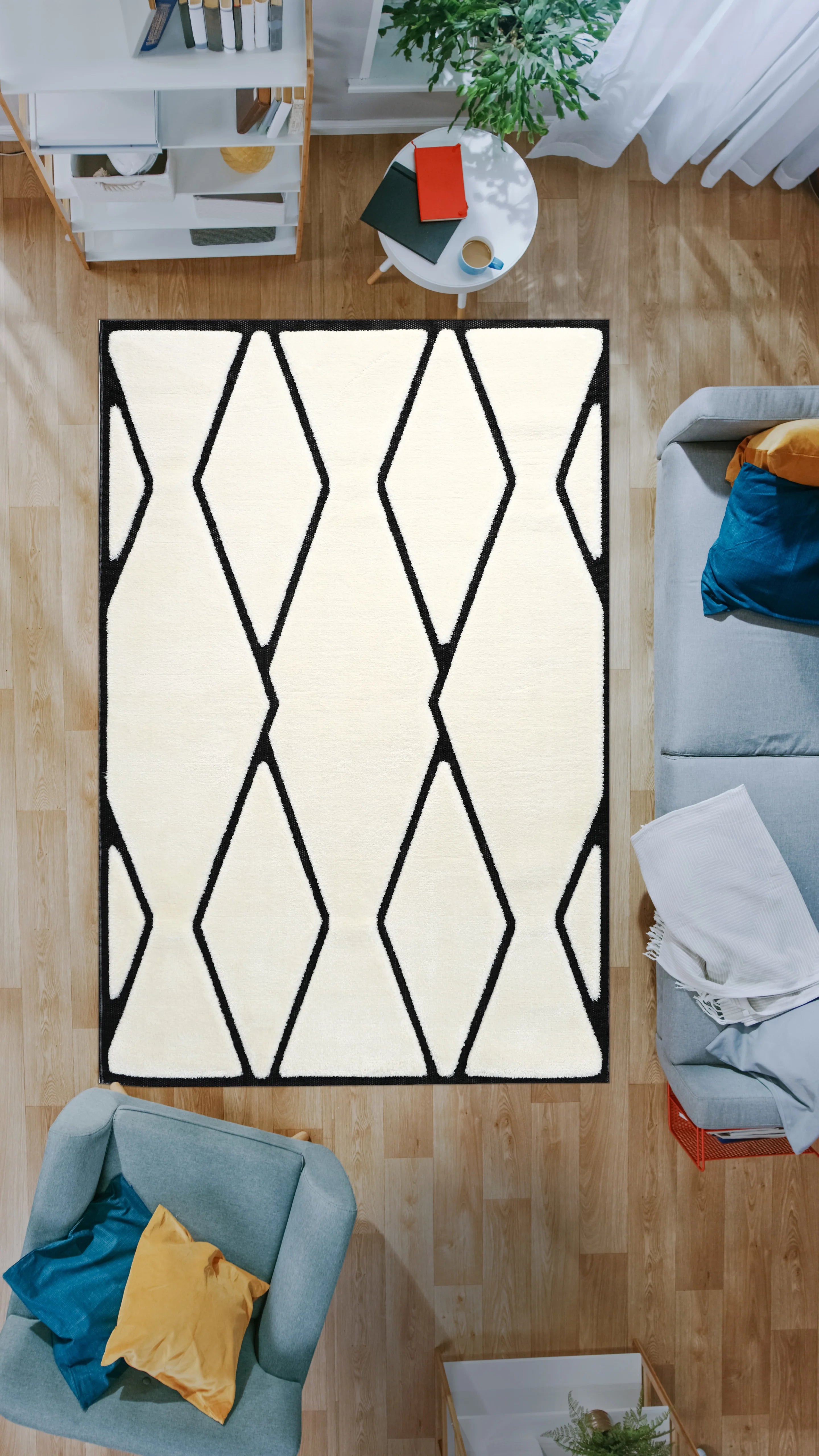 Dolce Vita Halı Morocco 7108 Safid İskandinav Halı