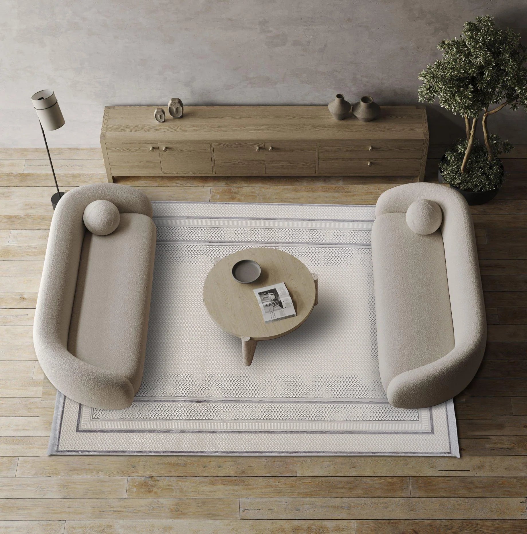 Dolce Vita Halı Opera 8508 Titanium Modern Salon Halısı