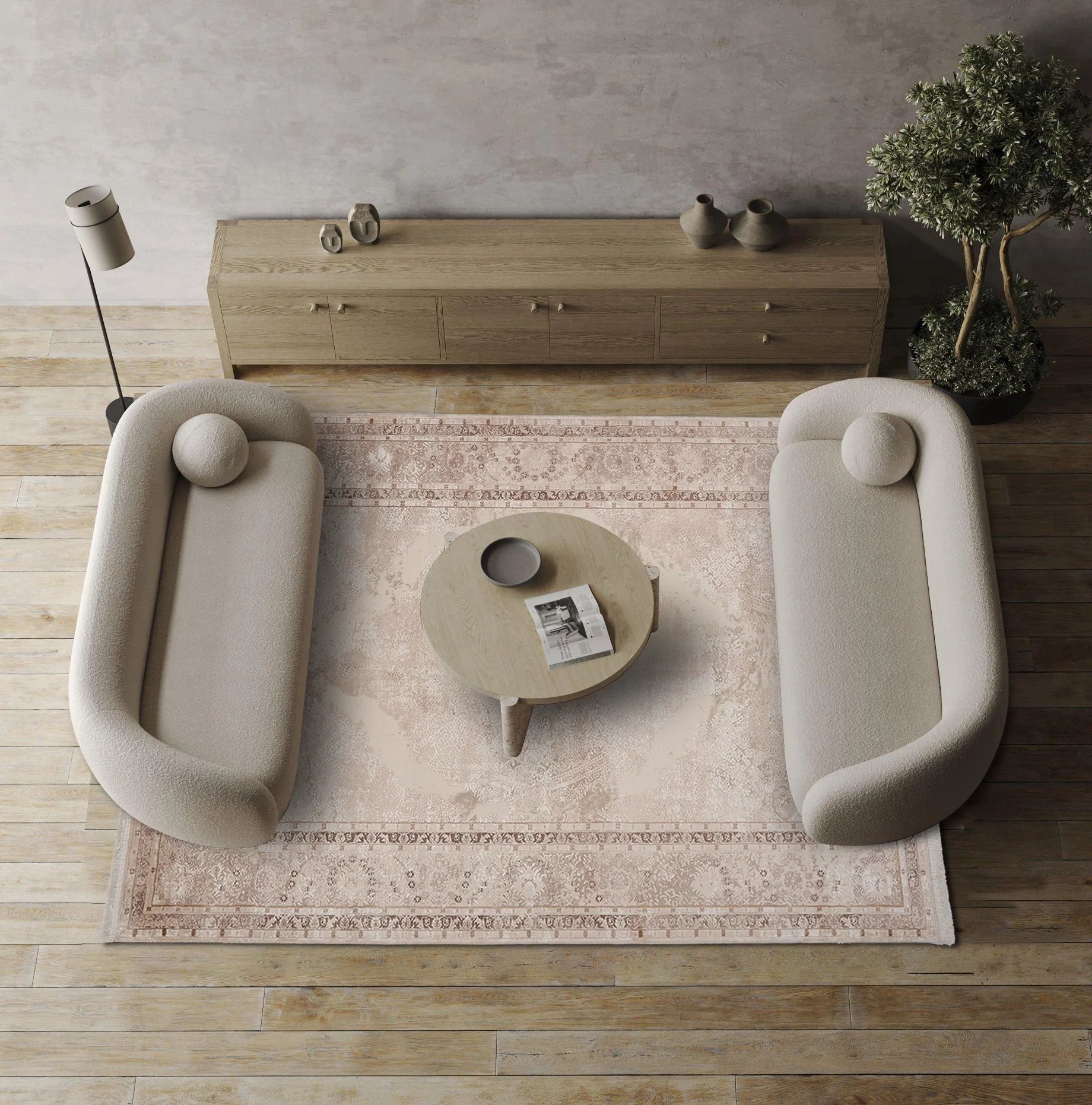 Dolce Vita Halı Opera 8512 Wheat Modern Salon Halısı