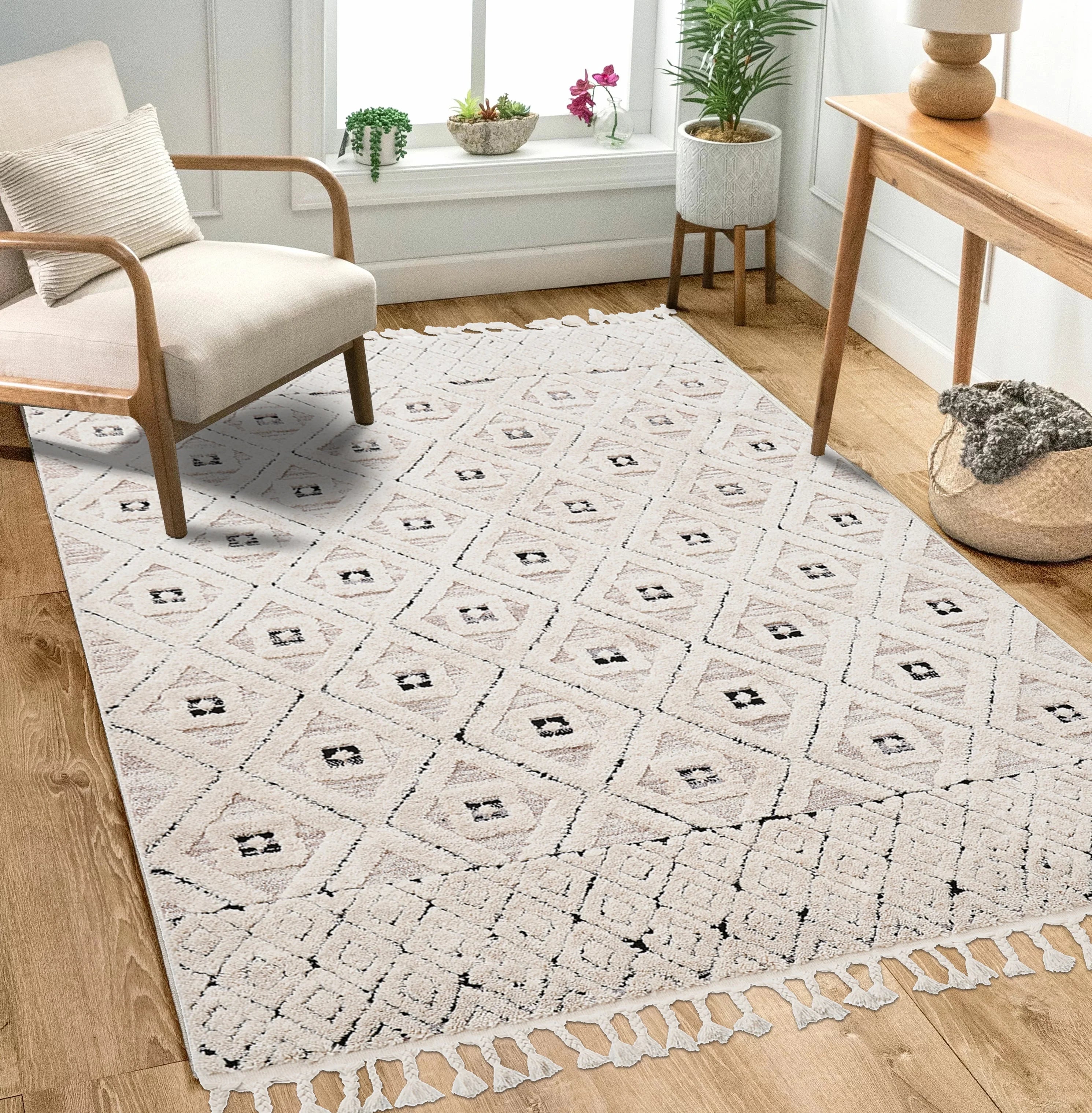 Dolce Vita Halı Sumatra 352 Snow Bohem Halı