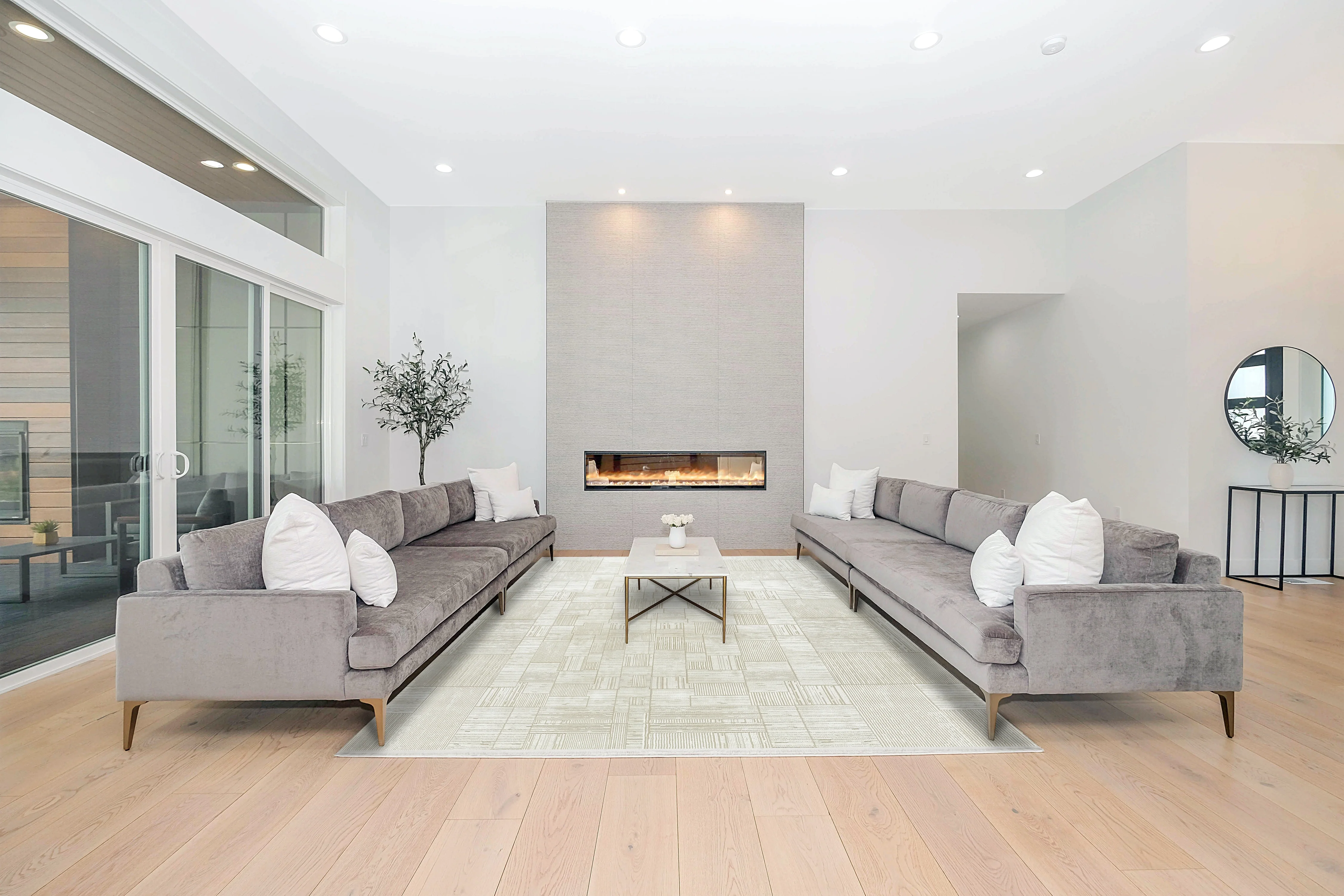 Dolce Vita Halı Venezia 9101 Pearl Salon Halısı