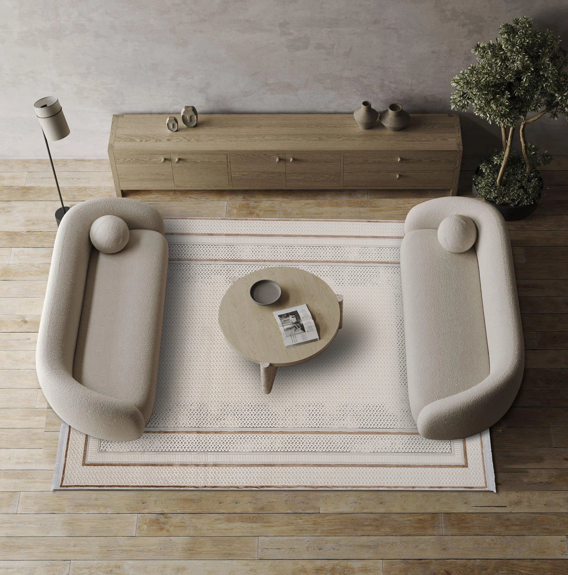Dolce Vita Halı Opera 8507 Camel Modern Salon Halısı